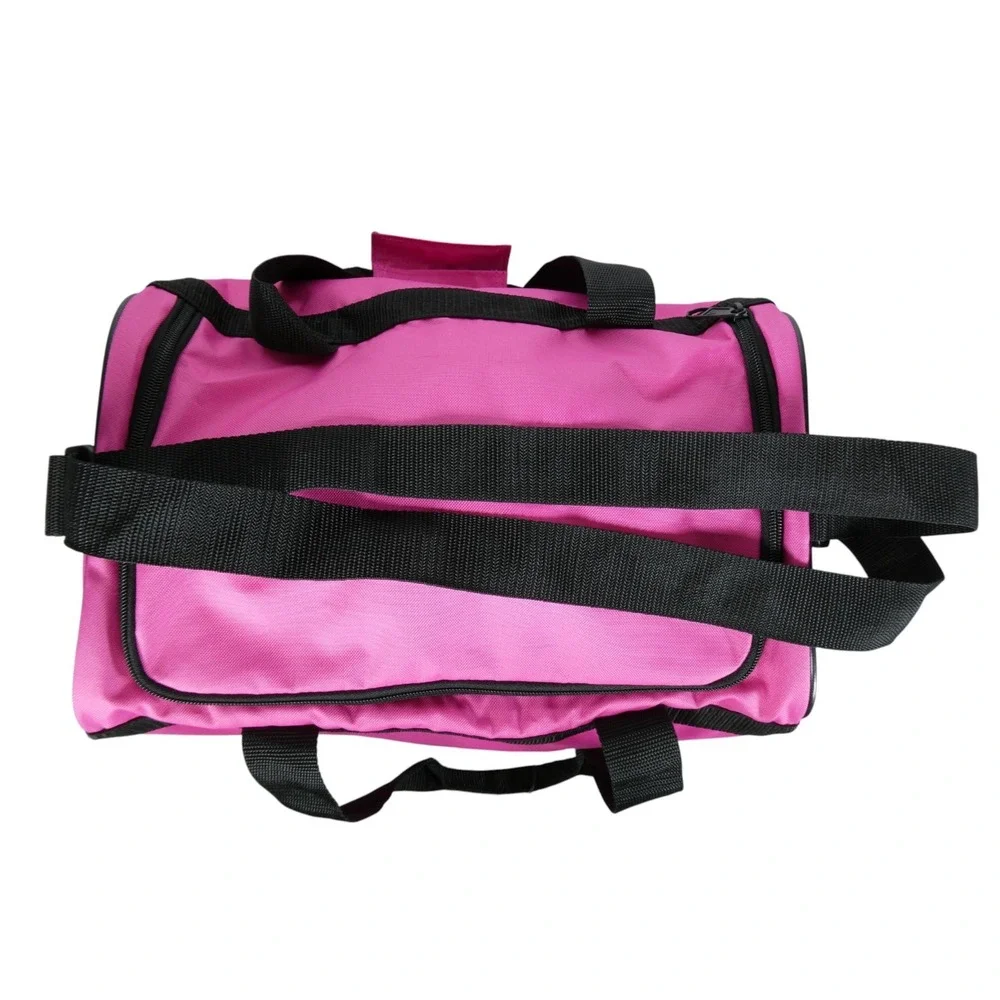 Adidas Power Gym Small Duffle Bag Intense Pink Black‎ Logo Sports Travel